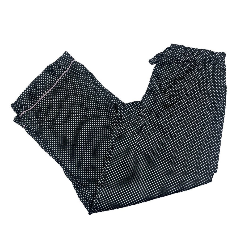 Victoria's Secret Satin Polka Dot Tie Waist Pajama Bottoms/Pants Women's Size L